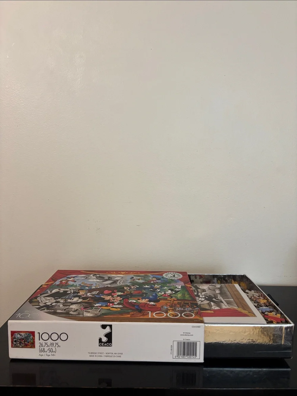 Silver Select Disney Mickey Through the Years  Art Puzzle Box